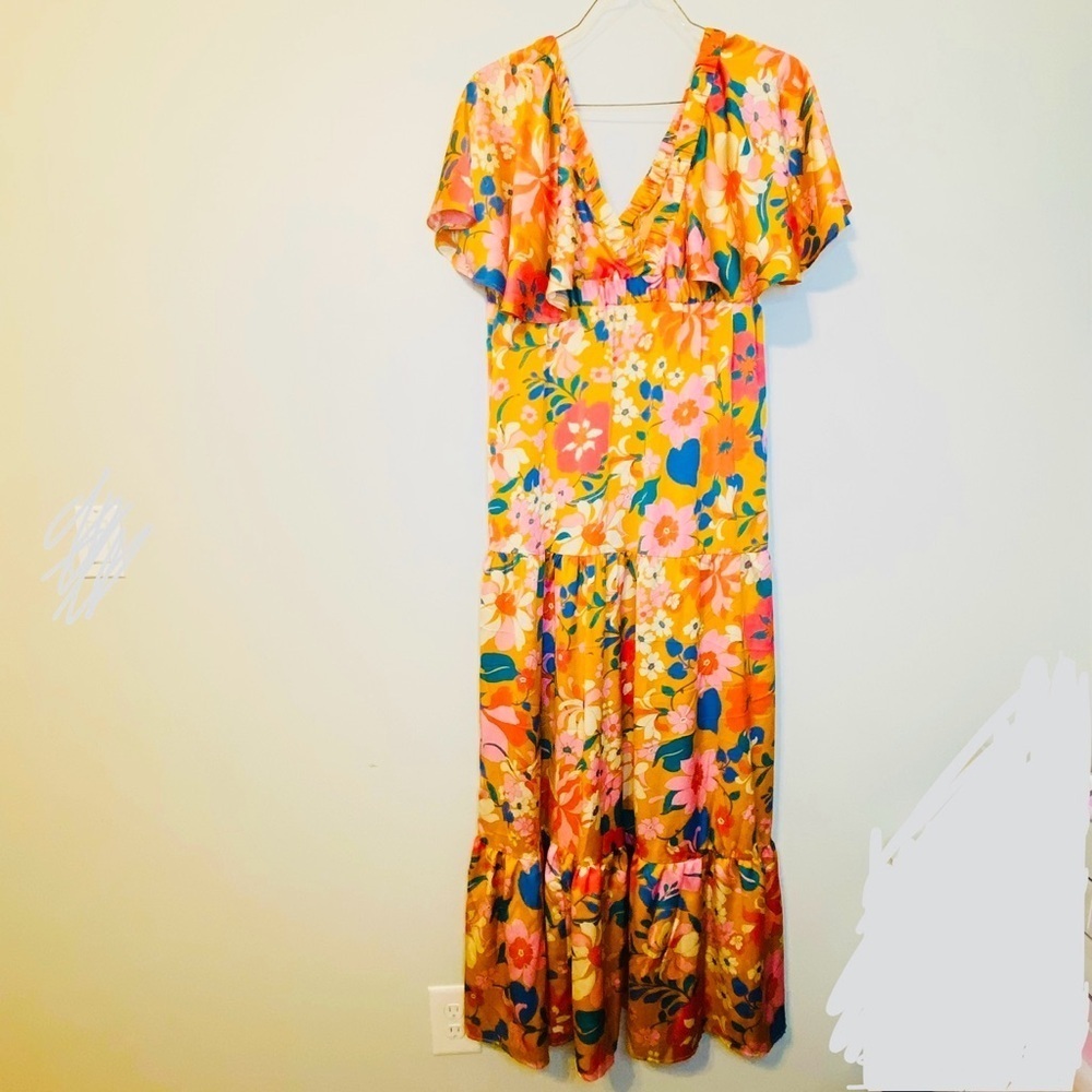 Colorful Floral Maxi Dress